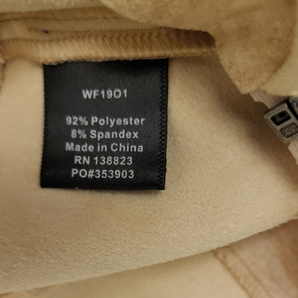 Shyanne (Light Tan) Faux Suede Embroidered Jacket Size Medium - Picture 9 of 12